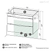 Мебель для ванной Grossman Виста 75 см белый глянец