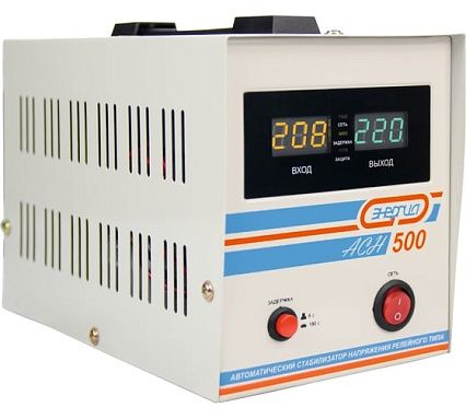 Стабилизатор с цифровым дисплеем Энергия АСН-500 Е0101-0112