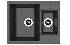 Кухонная мойка Dr.Gans Астра К 62 см, черный CM