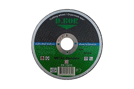 Отрезной диск по металлу METAL Standard A60T-BF, F41 (125х22.2 мм) D.BOR F41-MS-125-10-22