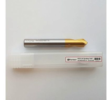 Сверло центровочное Серия 321 (16х115 мм, HSSE, TiN, 90°) Partner 321160