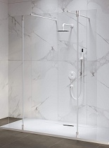 Душевая перегородка RGW Walk In WA-052W (WA-016W+2Z-071W) 140x195 белый, прозрачное 351005243-15