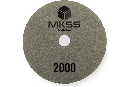 Алмазный гибкий шлифовальный круг MKSS Toolbox MK2606 АГШК Ø100 Р2000 для сухой полировки MKSS MK26062000