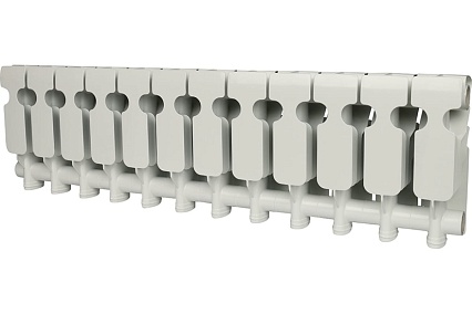 Алюминиевый радиатор Rommer Plus 200 12 секций RAL9016 89992