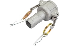 Алюминиевый камлок TITAN LOCK типа С серия EcoLine, розетка с хвостовиком 1&quot; TL100CAL-EL