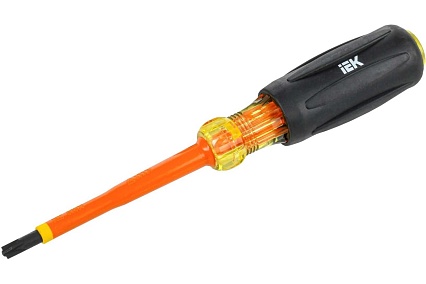 Отвертка IEK Arma2l 5 диэлектрическая pz/sl2x100 т3 A2L5-SC30-T3-ZS-20-100