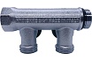 Коллектор Tiemme 2 отвода, регулируемый 3/4"х3/4(18) евроконус Maxima Corner (никель) 1850007 / 1871K