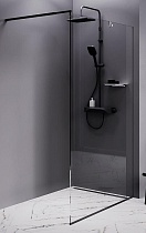 Душевая перегородка Am.Pm Func W84WI-120-F1-BTE 120x200 черный матовый, прозрачное