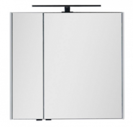 Зеркальный шкаф Aquanet Латина 80 см белый