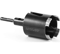 Коронка алмазная по бетону с переходником SDS-plus 72х70 мм, М16 Molot 72704113