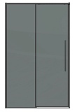 Душевая дверь Grossman Galaxy 140x195 тонированное, графит сатин 100.K33.01.140.42.10