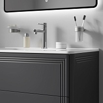 Тумба с раковиной Iddis Oxford Neo 80 см темно-серый матовый OXN80D0i95K