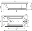 Акриловая ванна Ваннеса Николь 180х80 см