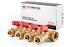 Коллектор с шаровыми кранами PROFACTOR в/н 3/4" х 4 вых 16 цанга PF MVP 266.4