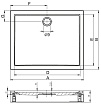 Поддон для душа Riho Davos 243 130x80