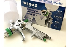 Краскопульт Pegas Pneumatic HVLP827 сопло 1.7 мм 2713