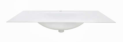 Раковина ЗОВ Oliveeka 100 см авиаль, белый матовый M115W100