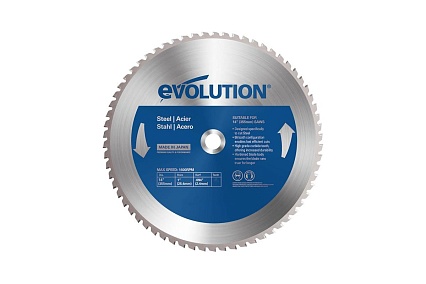 Диск пильный по тонкой стали (355x25.4x2.4 мм; 90 зубьев) Evolution EVOBLADE355TS