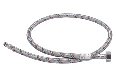Подводка для смесителей СТМ сталь, 1/2xM10x100 см., короткий штуцер CWFSS100