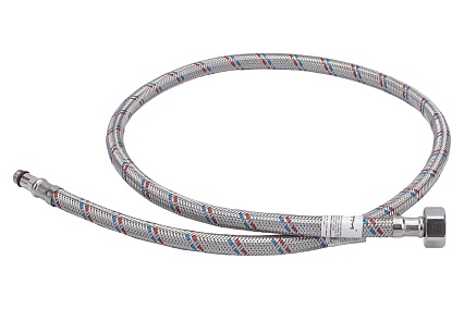 Подводка для смесителей СТМ сталь, 1/2xM10x100 см., короткий штуцер CWFSS100