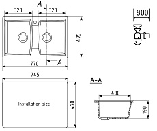 Кухонная мойка Ulgran Classic U-402-307 77 см терракот