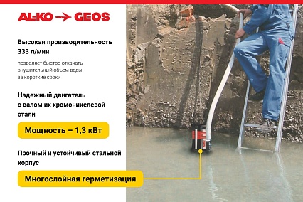 Погружной насос GEOS by Alko Drain 20000 HD PREMIUM 212836