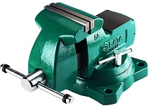 Слесарные тиски Sata 5&quot; 133 мм, с поворотным механизмом, вес 21 кг 70842