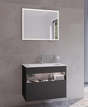 Мебель для ванной Keuco Stageline 80 см с подсветкой, вулканит