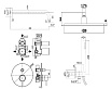 Душевой набор Paffoni Light KITLIG015HGKING душ 30 см, медовое золото