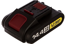 Батарея аккумуляторная МАСТЕР (14.4 В; 1.5 А*ч; Li-Ion) для шуруповертов ДА-14.4-2-Ли КМ1, ДА-14.4-2-Ли КНМ1 Зубр АКБ-14.4-Ли 15М1