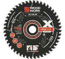 Диск пильный WOODWORK Эксперт 160x2.2/1.6x20 мм, Z=48 A=-5 ATB=15 29.160.49