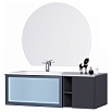 Тумба с раковиной Orans BC-9013-1200L 120 см с подсветкой, Matt Deep Ocean