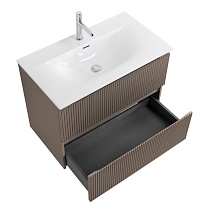 Тумба с раковиной BelBagno Uno 80 см Бежевый матовый