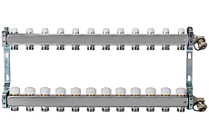 Коллекторная группа из нержавеющей стали ColSys 805R 12 выходов, с отсечными, термостатическими и дренажными клапанами 1805R22512