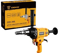Дрель алмазного сверления Deko DDM-1800, 1800 Вт, макс. диаметр 140 мм 084-1057