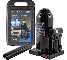 Домкрат бутылочный Forsage 6т с клапаном (h min 185мм, h max 360мм, ход штока-115мм, ход винта-60мм) F-T90604S(Euro)(29964)