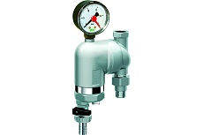 Фильтр FAR 100 мкм, с магнитными вставками, с манометром, Max: 95 C, 25 бар, поворотное соединение, 1/2&quot; ВР-НР FA 39M6 12100