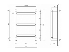 Полотенцесушитель электрический Margaroli Sole 540/S хром