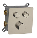 Смеситель для душа AQUAme AQM8811BN термостат, никель брашированный