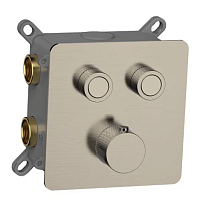 Смеситель для душа AQUAme AQM8811BN термостат, никель брашированный