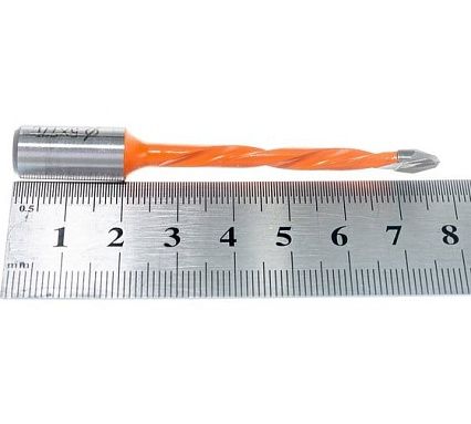 Сверло присадочное усиленное сквозное (5x77 мм; S=10x20 мм; LH) ROTIS 422.0577L