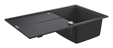 Кухонная мойка Grohe K400 31640AP0 86 см черный гранит