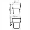 Держатель для стакана WasserKRAFT Glan K-5128 черный глянец