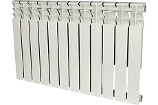 Биметаллический радиатор Rommer Optima BM 500 12 секций RAL9016 89574
