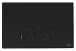 Кнопка смыва Oli Plain 070829 черный Soft-touch