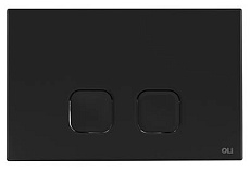 Кнопка смыва Oli Plain 070829 черный Soft-touch