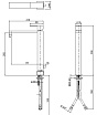 Смеситель для раковины Cezares UNIKA-LC-03/24-W0 золото