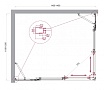 Душевой уголок BelBagno LUCE-AH-22-145/120-C-Cr 145x120 прозрачный, хром