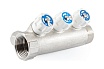 Коллектор с регулировочными вентилями PROFACTOR в/н 1"х3 вых 16 цанга PF MVP 269.3C