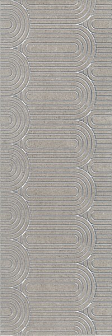 Декор Kerama Marazzi Безана серый обрезной 25x75 см, OP\B201\12137R